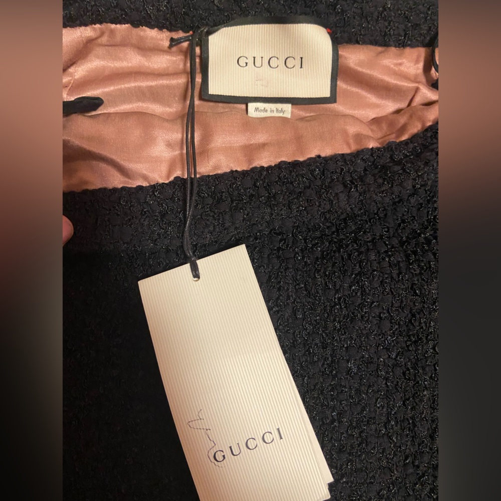 Black Knitted Gucci Skirt